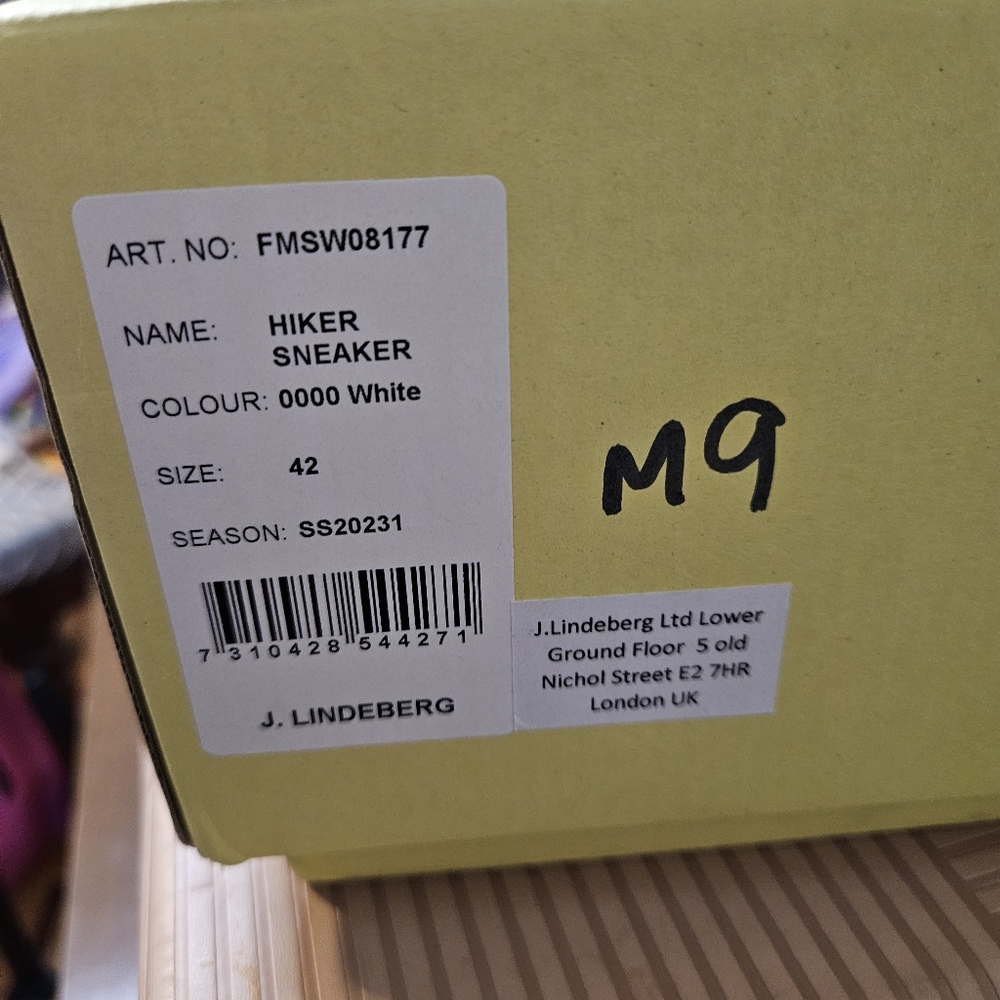 NEW J.Lindeberg Hiker Sneaker White Chunky Mens Trail Shoes EU 42 | US 9 Vibram - Picture 12 of 14